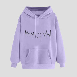 Hoodie für Damen Elegant Sweatshirt mit Kapuze Fashion Kapuzenpullover Sport Pullover Frauen Hoody Langarm Oberteil Teenager