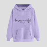Hoodie für Damen Elegant Sweatshirt mit Kapuze Fashion Kapuzenpullover Sport Pullover Frauen Hoody Langarm Oberteil Teenager