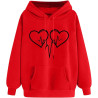Hoodie für Damen Elegant Sweatshirt mit Kapuze Fashion Kapuzenpullover Sport Pullover Frauen Hoody Langarm Oberteil Teenager