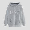 Hoodie für Damen Elegant Sweatshirt mit Kapuze Fashion Kapuzenpullover Sport Pullover Frauen Hoody Langarm Oberteil Teenager