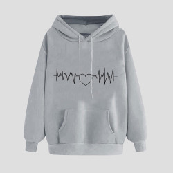 Hoodie für Damen Elegant Sweatshirt mit Kapuze Fashion Kapuzenpullover Sport Pullover Frauen Hoody Langarm Oberteil Teenager