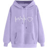 Hoodie für Damen Elegant Sweatshirt mit Kapuze Fashion Kapuzenpullover Sport Pullover Frauen Hoody Langarm Oberteil Teenager