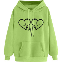 Hoodie für Damen Elegant Sweatshirt mit Kapuze Fashion Kapuzenpullover Sport Pullover Frauen Hoody Langarm Oberteil Teenager