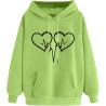 Hoodie für Damen Elegant Sweatshirt mit Kapuze Fashion Kapuzenpullover Sport Pullover Frauen Hoody Langarm Oberteil Teenager