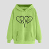 Hoodie für Damen Elegant Sweatshirt mit Kapuze Fashion Kapuzenpullover Sport Pullover Frauen Hoody Langarm Oberteil Teenager