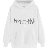 Hoodie für Damen Elegant Sweatshirt mit Kapuze Fashion Kapuzenpullover Sport Pullover Frauen Hoody Langarm Oberteil Teenager