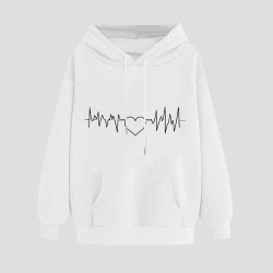 Hoodie für Damen Elegant Sweatshirt mit Kapuze Fashion Kapuzenpullover Sport Pullover Frauen Hoody Langarm Oberteil Teenager