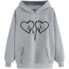 Hoodie für Damen Elegant Sweatshirt mit Kapuze Fashion Kapuzenpullover Sport Pullover Frauen Hoody Langarm Oberteil Teenager