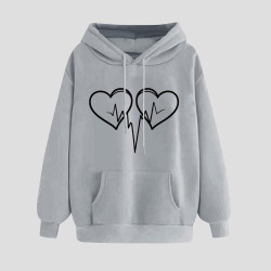 Hoodie für Damen Elegant Sweatshirt mit Kapuze Fashion Kapuzenpullover Sport Pullover Frauen Hoody Langarm Oberteil Teenager