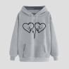 Hoodie für Damen Elegant Sweatshirt mit Kapuze Fashion Kapuzenpullover Sport Pullover Frauen Hoody Langarm Oberteil Teenager