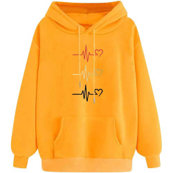 Hoodie für Damen Elegant Sweatshirt mit Kapuze Fashion Kapuzenpullover Sport Pullover Frauen Hoody Langarm Oberteil Teenager
