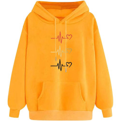 Hoodie für Damen Elegant Sweatshirt mit Kapuze Fashion Kapuzenpullover Sport Pullover Frauen Hoody Langarm Oberteil Teenager