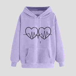 Hoodie für Damen Elegant Sweatshirt mit Kapuze Fashion Kapuzenpullover Sport Pullover Frauen Hoody Langarm Oberteil Teenager