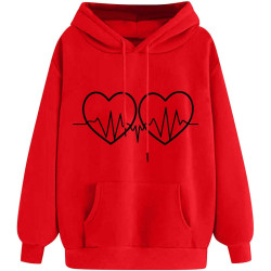 Hoodie für Damen Elegant Sweatshirt mit Kapuze Fashion Kapuzenpullover Sport Pullover Frauen Hoody Langarm Oberteil Teenager