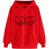 Hoodie für Damen Elegant Sweatshirt mit Kapuze Fashion Kapuzenpullover Sport Pullover Frauen Hoody Langarm Oberteil Teenager