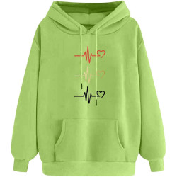 Hoodie für Damen Elegant Sweatshirt mit Kapuze Fashion Kapuzenpullover Sport Pullover Frauen Hoody Langarm Oberteil Teenager