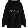 Hoodie für Damen Elegant Sweatshirt mit Kapuze Fashion Kapuzenpullover Sport Pullover Frauen Hoody Langarm Oberteil Teenager