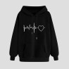 Hoodie für Damen Elegant Sweatshirt mit Kapuze Fashion Kapuzenpullover Sport Pullover Frauen Hoody Langarm Oberteil Teenager