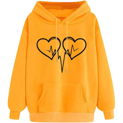 Hoodie für Damen Elegant Sweatshirt mit Kapuze Fashion Kapuzenpullover Sport Pullover Frauen Hoody Langarm Oberteil Teenager