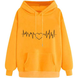 Hoodie für Damen Elegant Sweatshirt mit Kapuze Fashion Kapuzenpullover Sport Pullover Frauen Hoody Langarm Oberteil Teenager