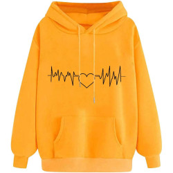 Hoodie für Damen Elegant Sweatshirt mit Kapuze Fashion Kapuzenpullover Sport Pullover Frauen Hoody Langarm Oberteil Teenager