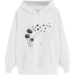 Hoodie für Damen Elegant Sweatshirt mit Kapuze Fashion Kapuzenpullover Sport Pullover Frauen Hoody Langarm Oberteil Teenager