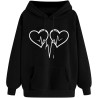 Hoodie für Damen Elegant Sweatshirt mit Kapuze Fashion Kapuzenpullover Sport Pullover Frauen Hoody Langarm Oberteil Teenager