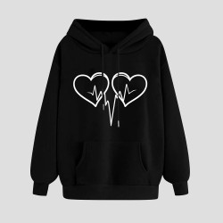 Hoodie für Damen Elegant Sweatshirt mit Kapuze Fashion Kapuzenpullover Sport Pullover Frauen Hoody Langarm Oberteil Teenager