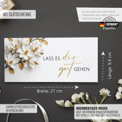 40 Blanko Gutscheine zum selber Ausfüllen Nagelstudio Friseur Kosmetik Massage Wellness Fußpflege Blanko Gutschein Vorlage