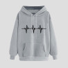 Hoodie Damen Elegant Sweatshirt mit Kapuze Fashion Motiv Kapuzenpullover Sport Pullover Frauen Langarm Oberteile Winter Kleidung