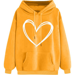 Hoodie Damen Elegant Sweatshirt mit Kapuze Fashion Motiv Kapuzenpullover Sport Pullover Frauen Langarm Oberteile Winter Kleidung