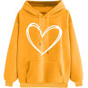 Hoodie Damen Elegant Sweatshirt mit Kapuze Fashion Motiv Kapuzenpullover Sport Pullover Frauen Langarm Oberteile Winter Kleidung