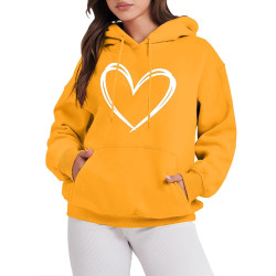 Hoodie Damen Elegant Sweatshirt mit Kapuze Fashion Motiv Kapuzenpullover Sport Pullover Frauen Langarm Oberteile Winter Kleidung