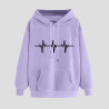 Hoodie Damen Elegant Sweatshirt mit Kapuze Fashion Motiv Kapuzenpullover Sport Pullover Frauen Langarm Oberteile Winter Kleidung