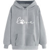 Hoodie Damen Elegant Sweatshirt mit Kapuze Fashion Motiv Kapuzenpullover Sport Pullover Frauen Langarm Oberteile Winter Kleidung