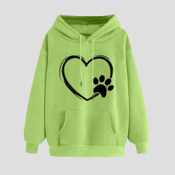Hoodie Damen Elegant Sweatshirt mit Kapuze Fashion Motiv Kapuzenpullover Sport Pullover Frauen Langarm Oberteile Winter Kleidung