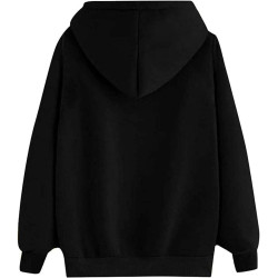 Hoodie Damen Elegant Sweatshirt mit Kapuze Fashion Motiv Kapuzenpullover Sport Pullover Frauen Langarm Oberteile Winter Kleidung