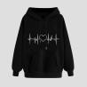 Hoodie Damen Elegant Sweatshirt mit Kapuze Fashion Motiv Kapuzenpullover Sport Pullover Frauen Langarm Oberteile Winter Kleidung