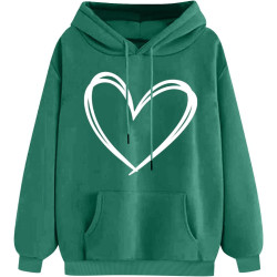 Hoodie Damen Elegant Sweatshirt mit Kapuze Fashion Motiv Kapuzenpullover Sport Pullover Frauen Langarm Oberteile Winter Kleidung