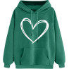 Hoodie Damen Elegant Sweatshirt mit Kapuze Fashion Motiv Kapuzenpullover Sport Pullover Frauen Langarm Oberteile Winter Kleidung