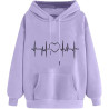 Hoodie Damen Elegant Sweatshirt mit Kapuze Fashion Motiv Kapuzenpullover Sport Pullover Frauen Langarm Oberteile Winter Kleidung