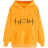 Hoodie Damen Elegant Sweatshirt mit Kapuze Fashion Motiv Kapuzenpullover Sport Pullover Frauen Langarm Oberteile Winter Kleidung