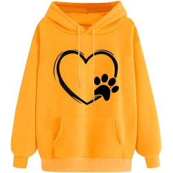 Hoodie Damen Elegant Sweatshirt mit Kapuze Fashion Motiv Kapuzenpullover Sport Pullover Frauen Langarm Oberteile Winter Kleidung
