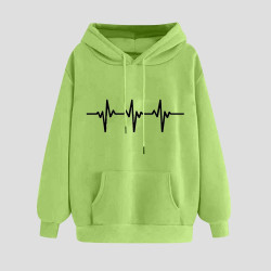 Hoodie Damen Elegant Sweatshirt mit Kapuze Fashion Motiv Kapuzenpullover Sport Pullover Frauen Langarm Oberteile Winter Kleidung