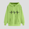 Hoodie Damen Elegant Sweatshirt mit Kapuze Fashion Motiv Kapuzenpullover Sport Pullover Frauen Langarm Oberteile Winter Kleidung