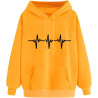 Hoodie Damen Elegant Sweatshirt mit Kapuze Fashion Motiv Kapuzenpullover Sport Pullover Frauen Langarm Oberteile Winter Kleidung