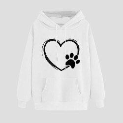 Hoodie Damen Elegant Sweatshirt mit Kapuze Fashion Motiv Kapuzenpullover Sport Pullover Frauen Langarm Oberteile Winter Kleidung