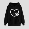 Hoodie Damen Elegant Sweatshirt mit Kapuze Fashion Motiv Kapuzenpullover Sport Pullover Frauen Langarm Oberteile Winter Kleidung