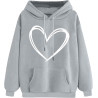 Hoodie Damen Elegant Sweatshirt mit Kapuze Fashion Motiv Kapuzenpullover Sport Pullover Frauen Langarm Oberteile Winter Kleidung
