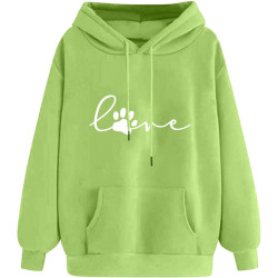 Hoodie Damen Elegant Sweatshirt mit Kapuze Fashion Motiv Kapuzenpullover Sport Pullover Frauen Langarm Oberteile Winter Kleidung